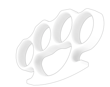 Siyah arkaplanda izole edilmiş beyaz harfin 3 boyutlu çizimi