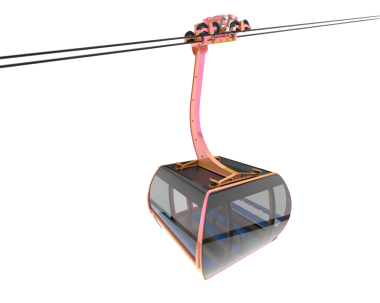 3 boyutlu görüntüleme. yüksek hız kablosu siyah arkaplanda izole edildi.