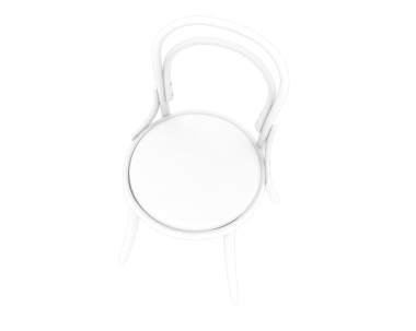 Siyah arkaplanda boş yuvarlak beyaz tabak.