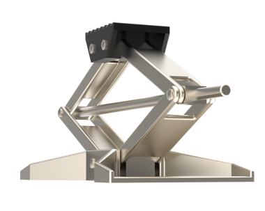 Metal kol beyaz arkaplanda izole edildi