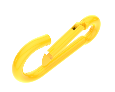 Beyaz zemin üzerinde sarı zincirin vektör çizimi