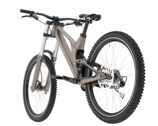 Bisiklet beyaz arka planda izole edilmiş. 3d oluşturma