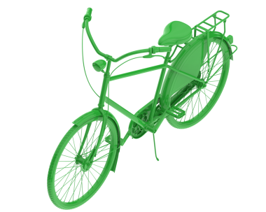 yeşil motor beyaz arkaplanda izole edildi