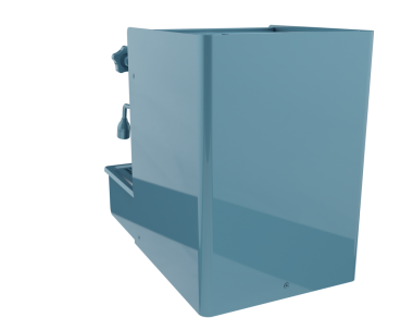 boş mavi kitap siyah arkaplanda izole