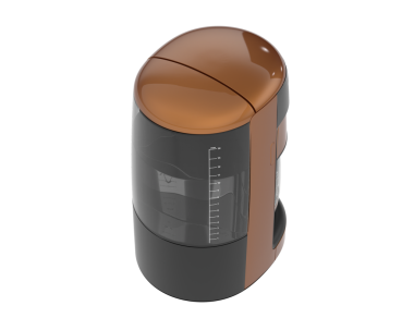 Beyaz arka planda 3 boyutlu kahve fincanı.