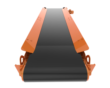 3 boyutlu siyah kuşaklı metal bir kemer.