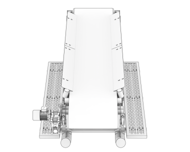 beyaz arkaplanda modern TV standı 3 d