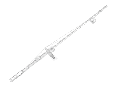 Beyaz arka planda izole edilmiş beyaz plastik oyuncak uçak.