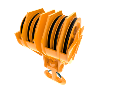 turuncu plastik kova