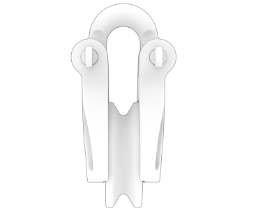 Beyaz arkaplanda 3 boyutlu emniyet kemeri görüntüsü