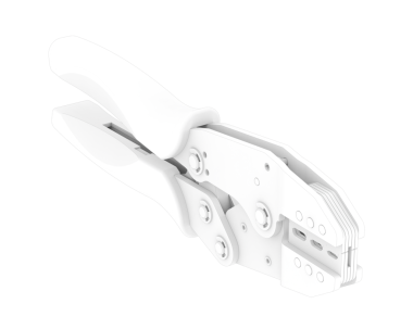 modern watch on white background