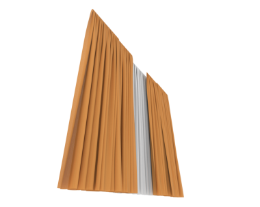 Beyaz arka planda izole edilmiş boş ahşap bir teknenin 3 boyutlu görüntüsü