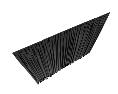 Siyah çizgilerin 3 boyutlu çizimi