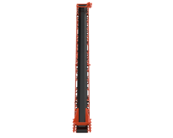 Beyaz arka planda izole edilmiş kırmızı metal boru. 3 Boyutlu Hazırlama