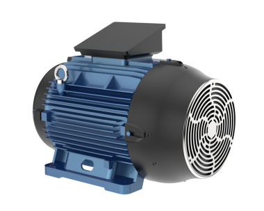 Siyah arka planda modern elektrik fan