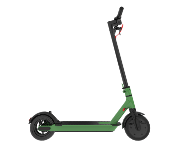 Beyaz arkaplanda scooter