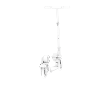Siyah arkaplan üzerine izole edilmiş beyaz bir projenin 3 boyutlu görüntülenmesi