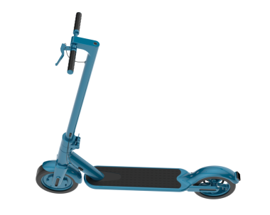 Beyaz arkaplanda scooter