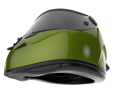 Beyaz arka planda izole edilmiş yeşil benzin deposu. 3d illüstrasyon