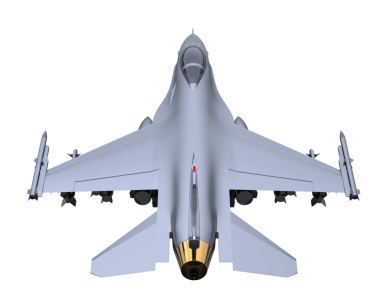 Beyaz arka planda gerçekçi jet uçakları