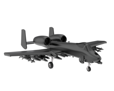 askeri uçak beyaz arka planda izole edildi. 3 boyutlu görüntüleme - illüstrasyon