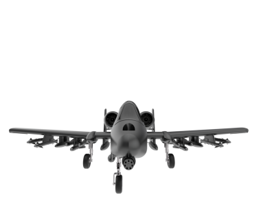 3D illüstrasyon - askeri bir jet