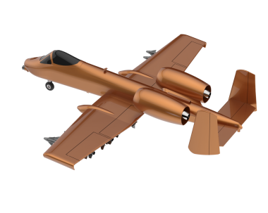 Beyaz arka planlı 3 boyutlu uçak.