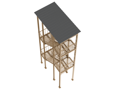 siyah arka plan üzerine ahşap ev