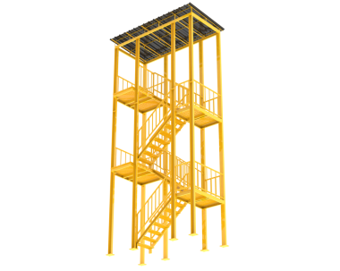 İnşaat vinci. 3 boyutlu illüstrasyon. 3d oluşturma