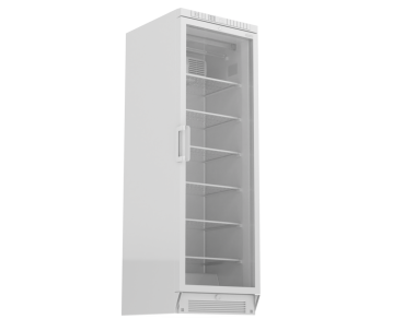 Beyaz arka plan üzerinde izole beyaz buzdolabı