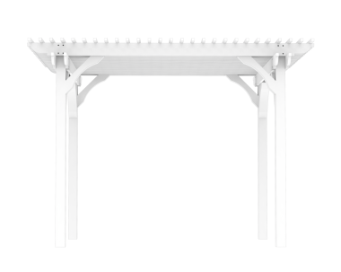 Siyah arkaplanda izole edilmiş beyaz klasik taraçanın 3 boyutlu görüntüsü