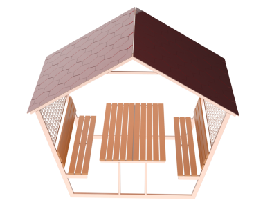 Beyaz arkaplanda izole edilmiş bir evin 3 boyutlu görüntüsü