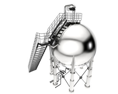 Büyük zincirli bir robot.