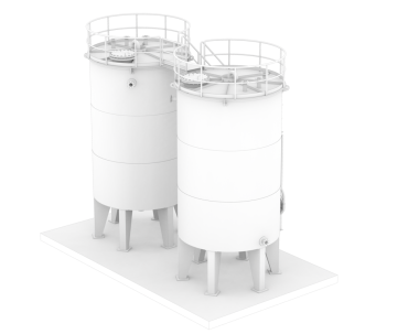 Beyaz bir taşıyıcının 3 boyutlu görüntüsü beyaz bir sırt deliğinde izole edilmiş.