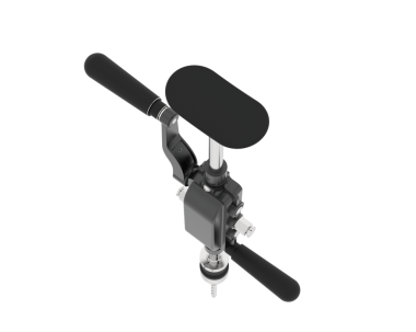 Beyaz arkaplanda izole edilmiş bir anahtar tutan siyah elin 3 boyutlu görüntülenmesi