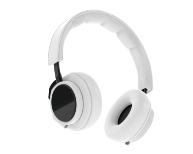 modern kulaklıklar üzerinde beyaz izole