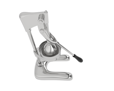 Beyaz arkaplanda izole edilmiş bir tekerlekli sandalyenin dijital 3D çizimi