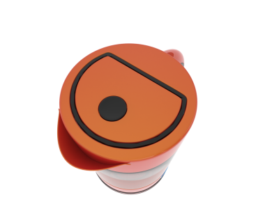 Beyaz arkaplanlı izole turuncu iğne, vektör illüstrasyonu