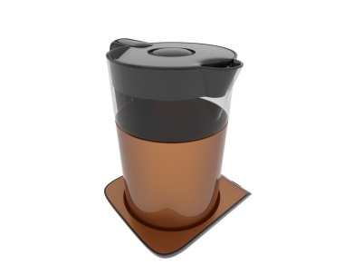 3 boyutlu kahve fincanı.