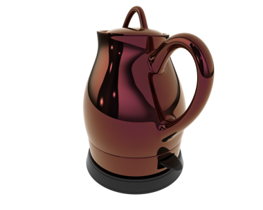 Siyah bir sırtüstü kahve fincanı.