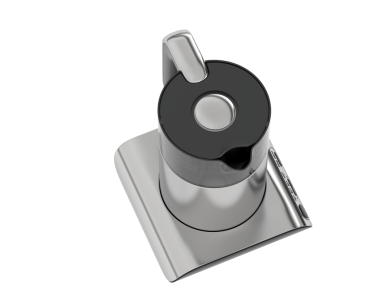 Kamera merceği beyaz arkaplanda izole edilmiş. 3 boyutlu resimleme