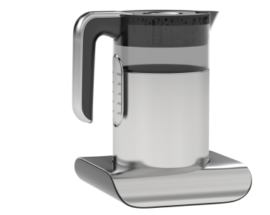 Beyaz arkaplanda kahve makinesi