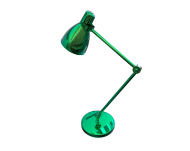 Siyah arkaplanda yeşil lamba