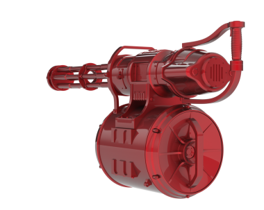 modern kırmızı yangın musluğu gri üzerine izole edilmiş.