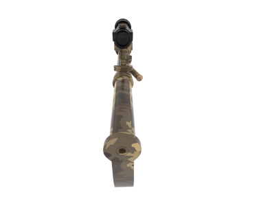 Avcı silahı beyazda izole edildi