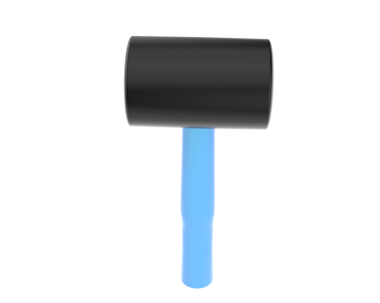 Mavi boya silindirinin vektör çizimi