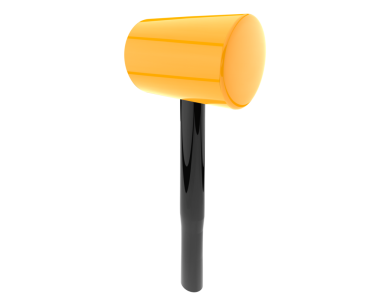 Beyaz arka plan üzerinde izole sarı boya silindiri