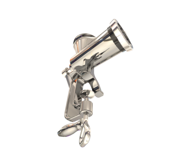 Beyaz arka planda megafon izole edilmiş. 3d illüstrasyon