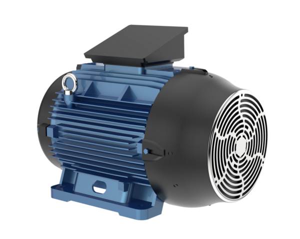 Siyah arka planda modern elektrik fan