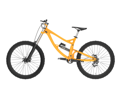 bisiklet beyaz arkaplanda izole edildi